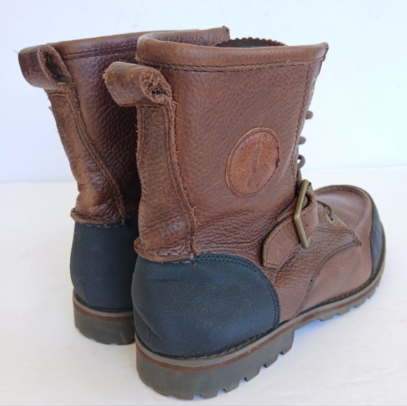 Polo Ralph Lauren Weybrook Boots Leather Mens Size 9D main image 5
